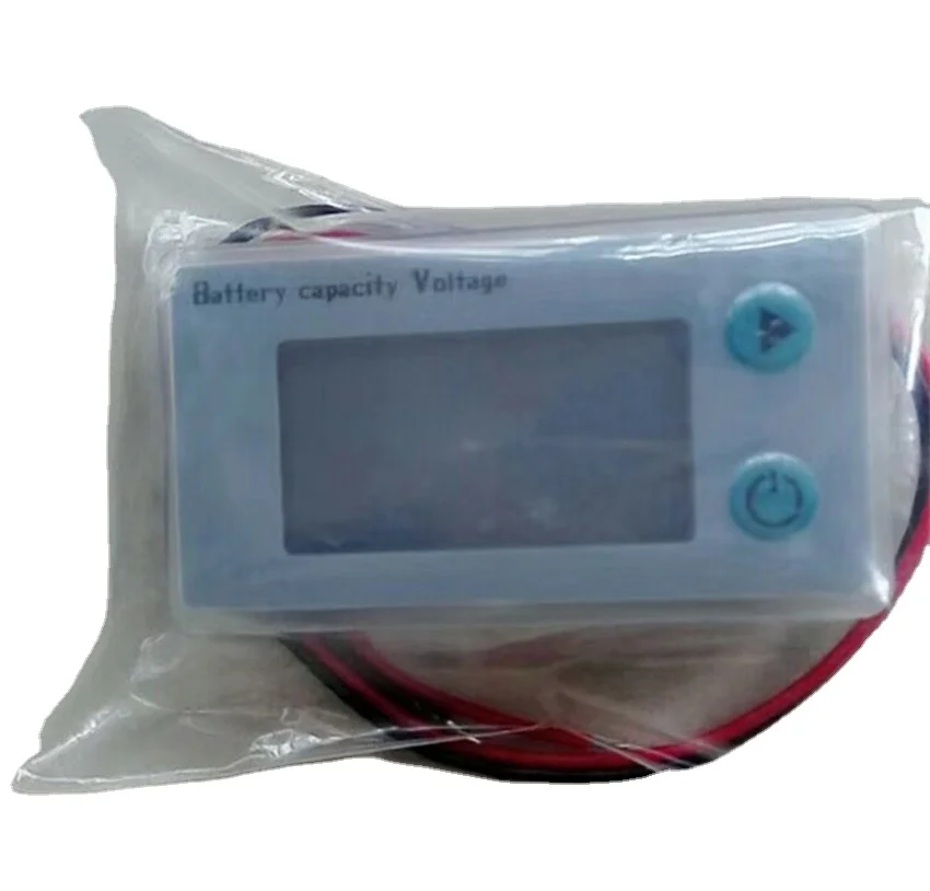 DC10-100V LCD Acid Lead Lithium Battery Capacity Indicator Digital Voltmeter Voltage Tester with Temperature Display