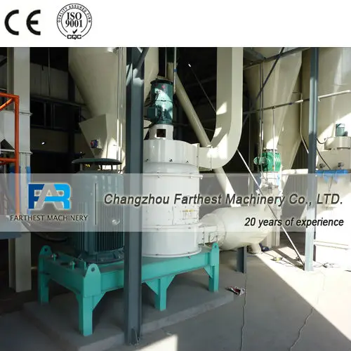 Liyang Cheap Price 1000 kg/hr Rice Husk Animal Feed Hammer Mill Pulverizer