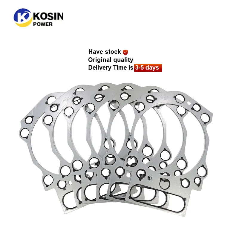 Hot Selling Cummins K19 K19 K38 QSK38 Cylinder Head Gasket Kit High Quality Machinery Engine Parts including 3634664 Cummins K50