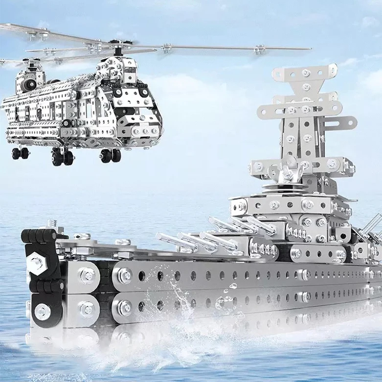 Hot Sale Kids Alloy Jigsaw ABS Assembly Kids Unisex 3D Puzzle Metal DIY Crafts Stereo