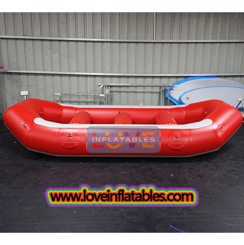 wholesale 10.5ft 320cm 6 person  High quality inflatable rafting boat river boat