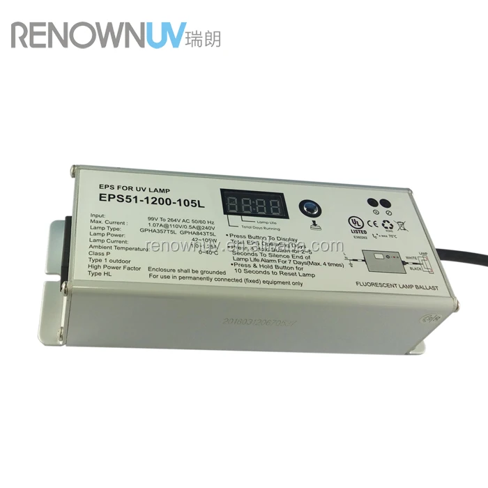 Advanced 80w 100w UV lamp electronic ballast with Timer
