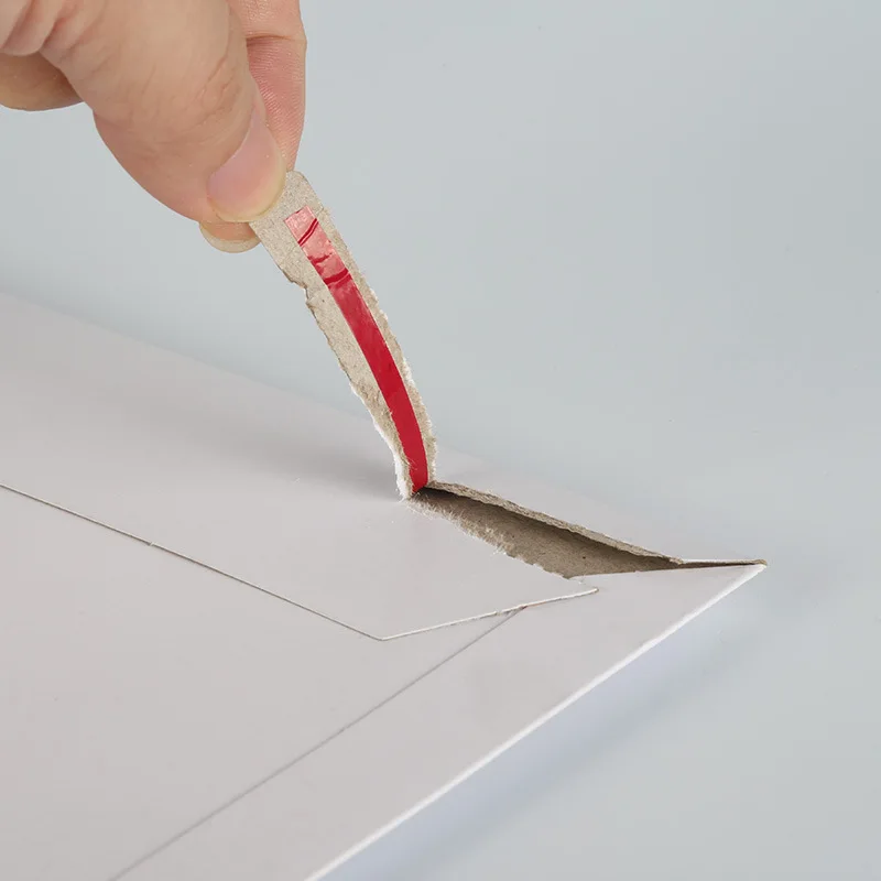 Wholesale recyclable cardboard mailer envelope invoice A4 contract packaging express paper shipping envelopes with tear tape
