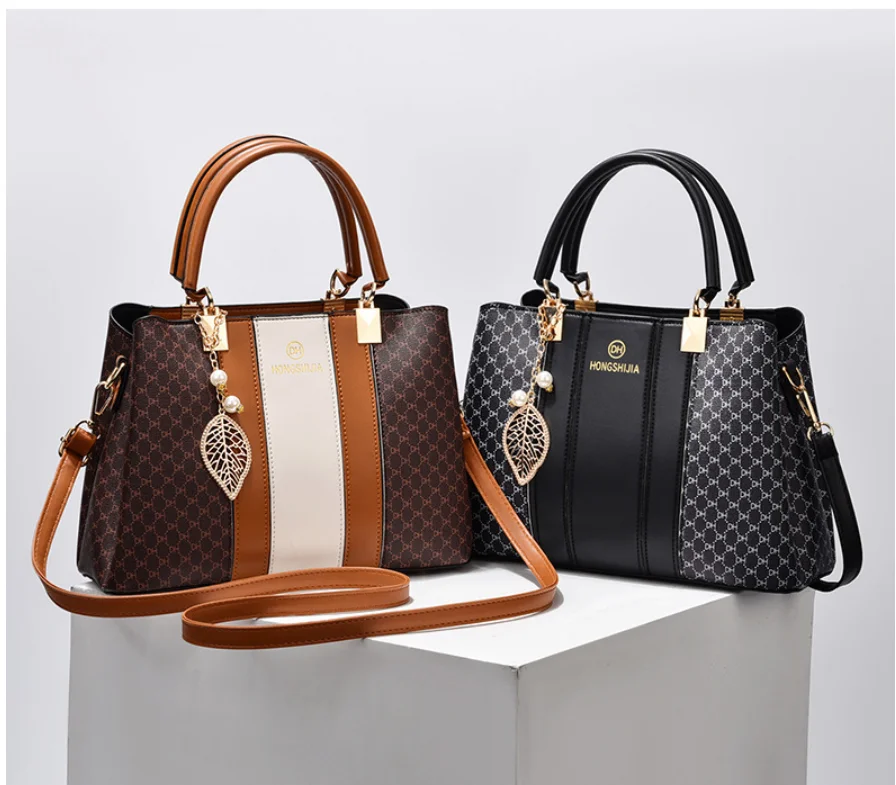 Custom trending fashionable cheap oem luxury brand designer logo handbags wholesale china 2023 hand bag for women