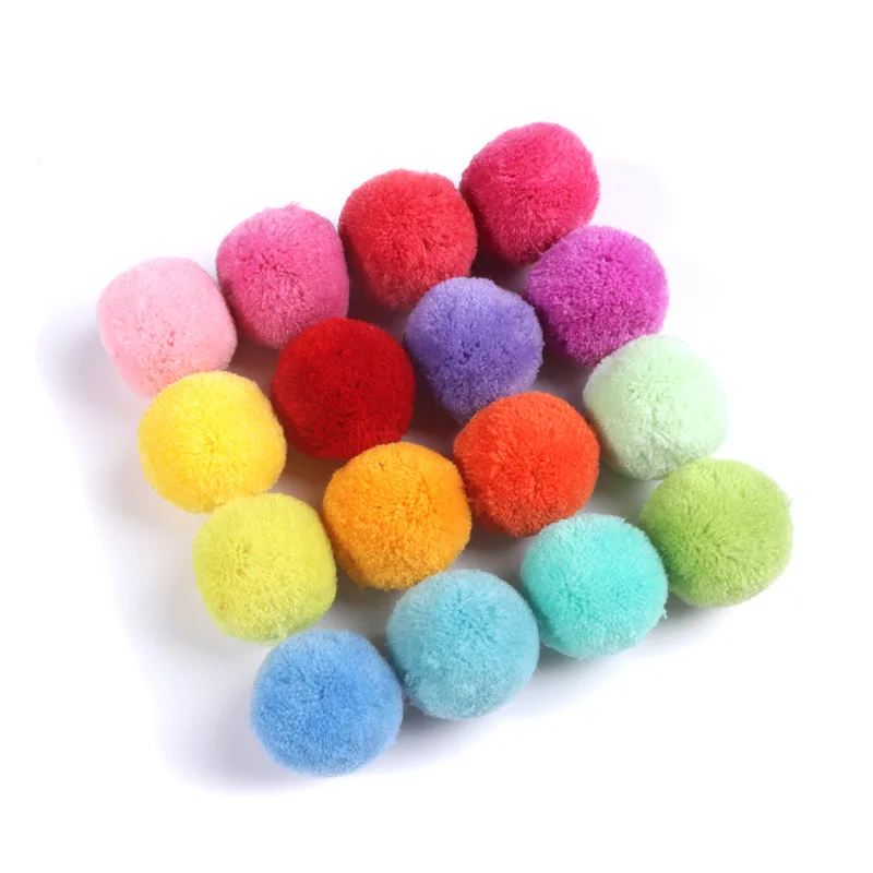 Mrq-18 Multi Color 3cm DIY Craft Making Assorted Pom Poms Hanging Hat Garment decorations