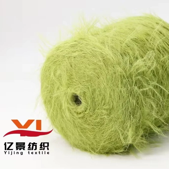 Worsted 100% nylon yarn lint-free 8cm mink-like 10cm mink-like filament 100% nylon yarn