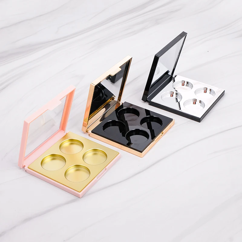 Factory Customized Whole Sale Packaging Container Highlight Concealer Refillable Empty Eyeshadow Palette