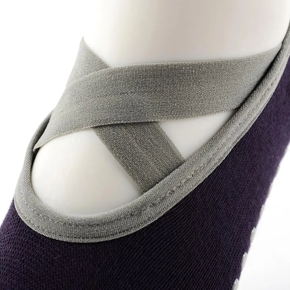
Custom logo anti slip grip barre yoga pilates socks women 