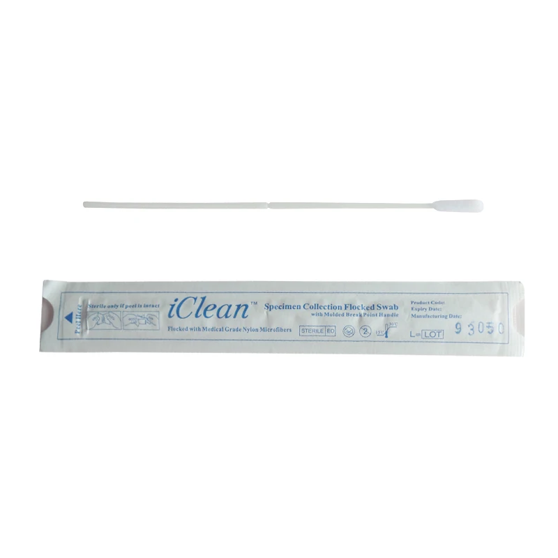 Long Dry Transport Dna Test Oral Nasal Nasopharyngeal Throat Virus Sampling Swab