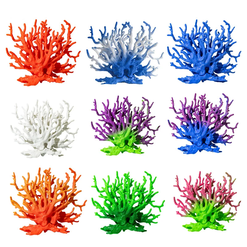 Simulation Water Grass Decor Aquatic Plant Adornment Fish Tank Coral Model Resin Coral Sculpture