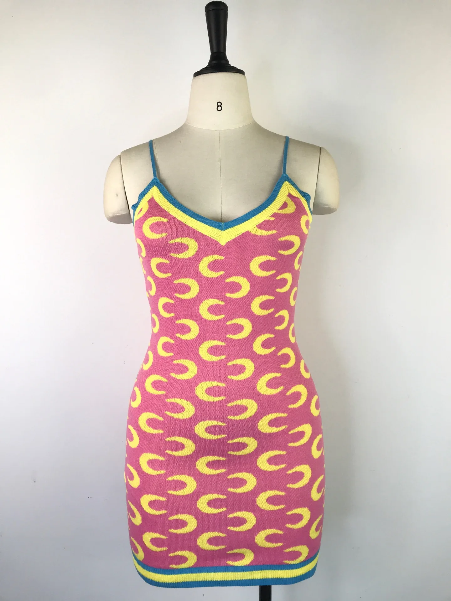 Knitted Summer Y2K Sun Dresses 2022 Strap Bodycon Club Spaghetti Tight Woman Fitting Mini Dress