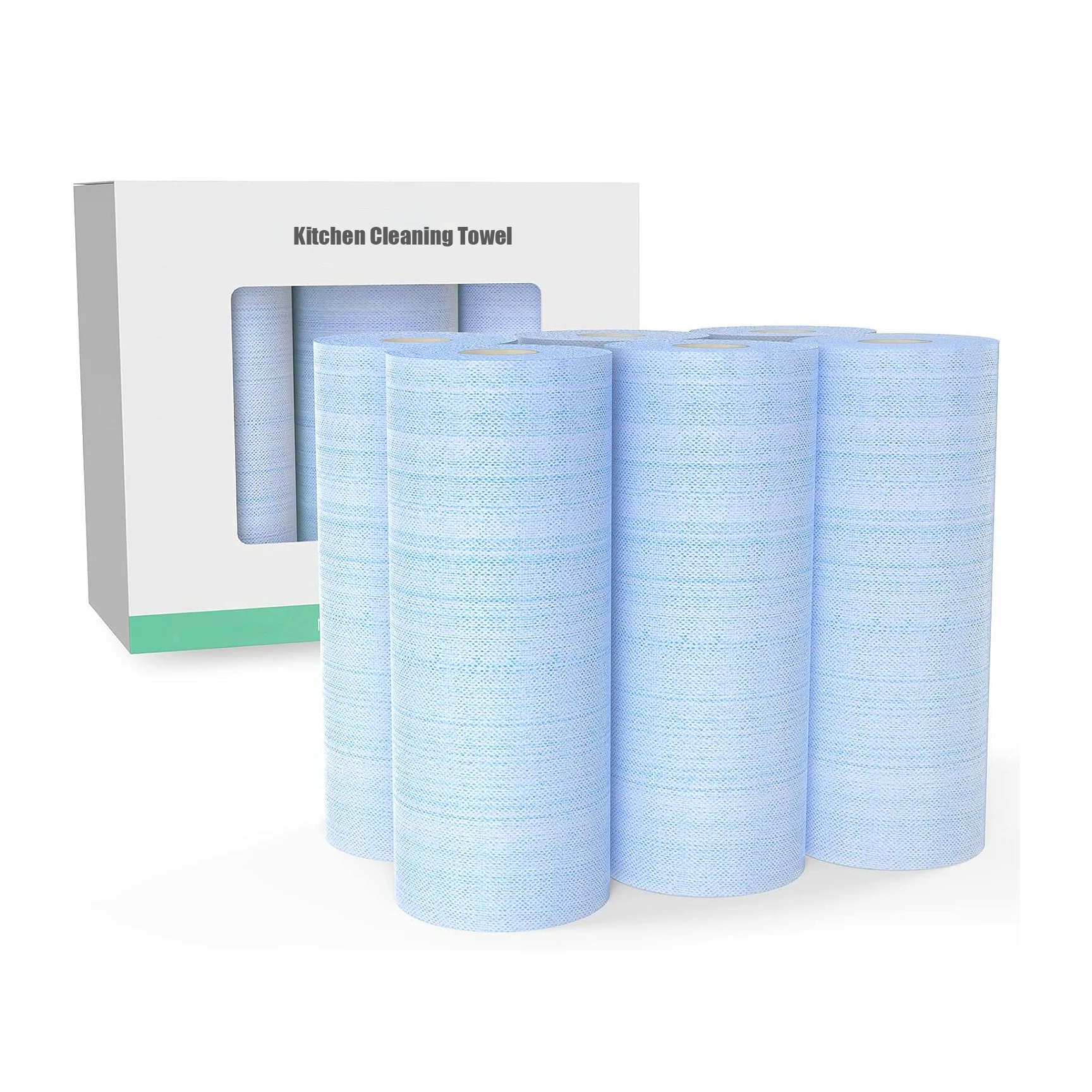 OEM Polyester Embossing reusable Kitchen Cleaning Wipes table cleaning Towel Paper Towel Cleaning Wipes