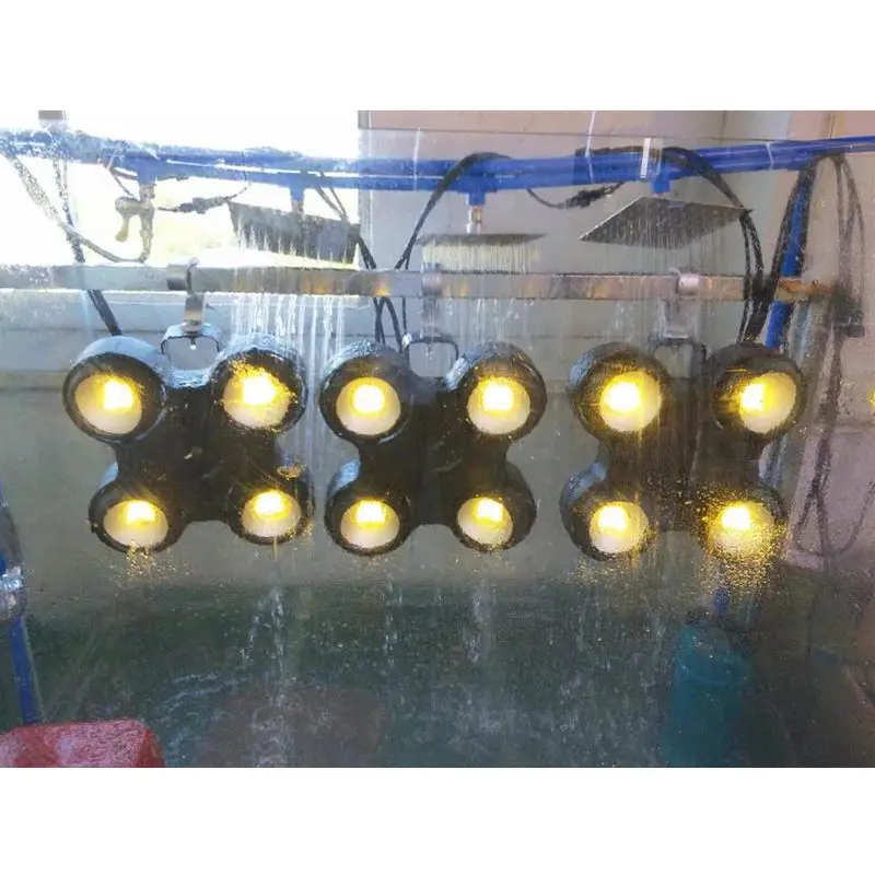 Led outdoor waterproof 4*100w dual color temperature cob light for stage wedding audience Blinders effect light
