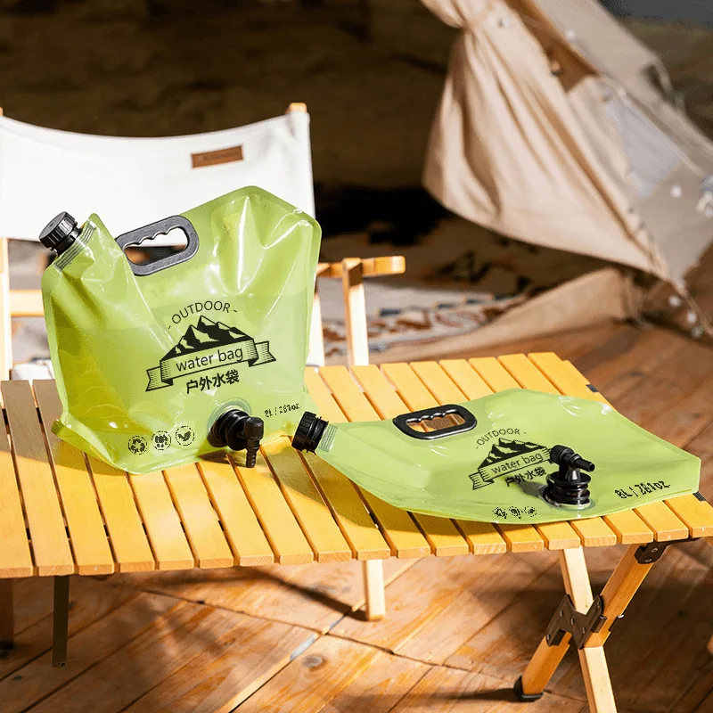 Peakout 2024 hot sale outdoor camping picnic 8L Foldable drink bag with water faucet water bag