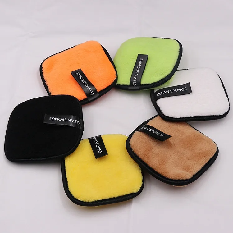 
Hot Selling Square Shape Facial Makeup Remover Sponge Cleaning Pad Lazy Water Face Cleansing Puff 