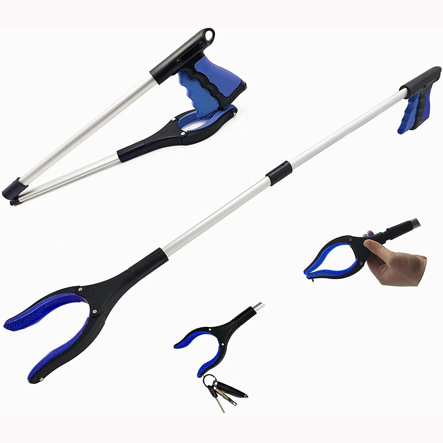 aluminum foldable handle carry pick up stools magnetic pick up tool