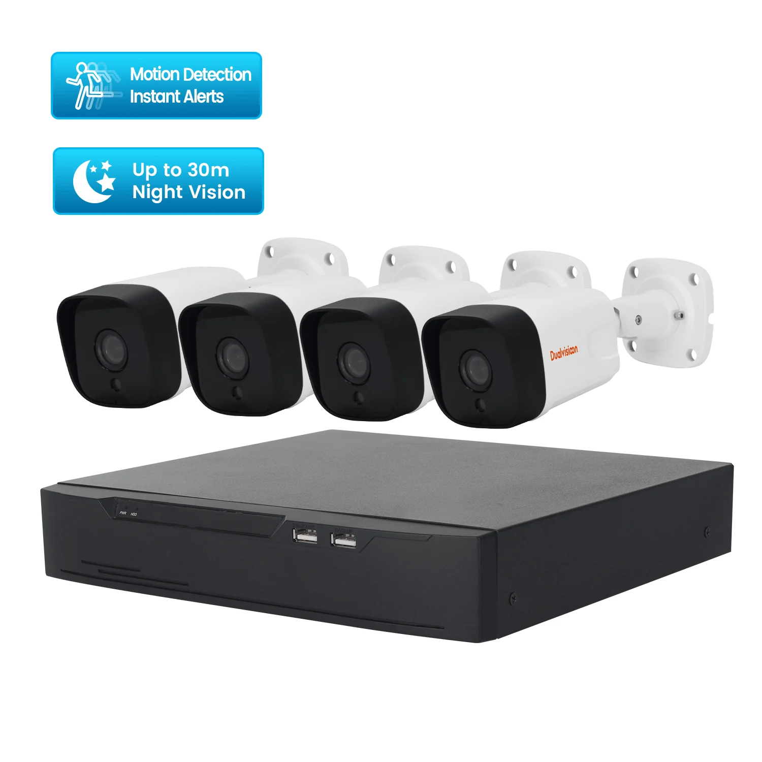 
2MP two way audio nvr kit set night vision 4ch poe surveillance home security camera system 4pcs bullet ip cctv camera with nvr 