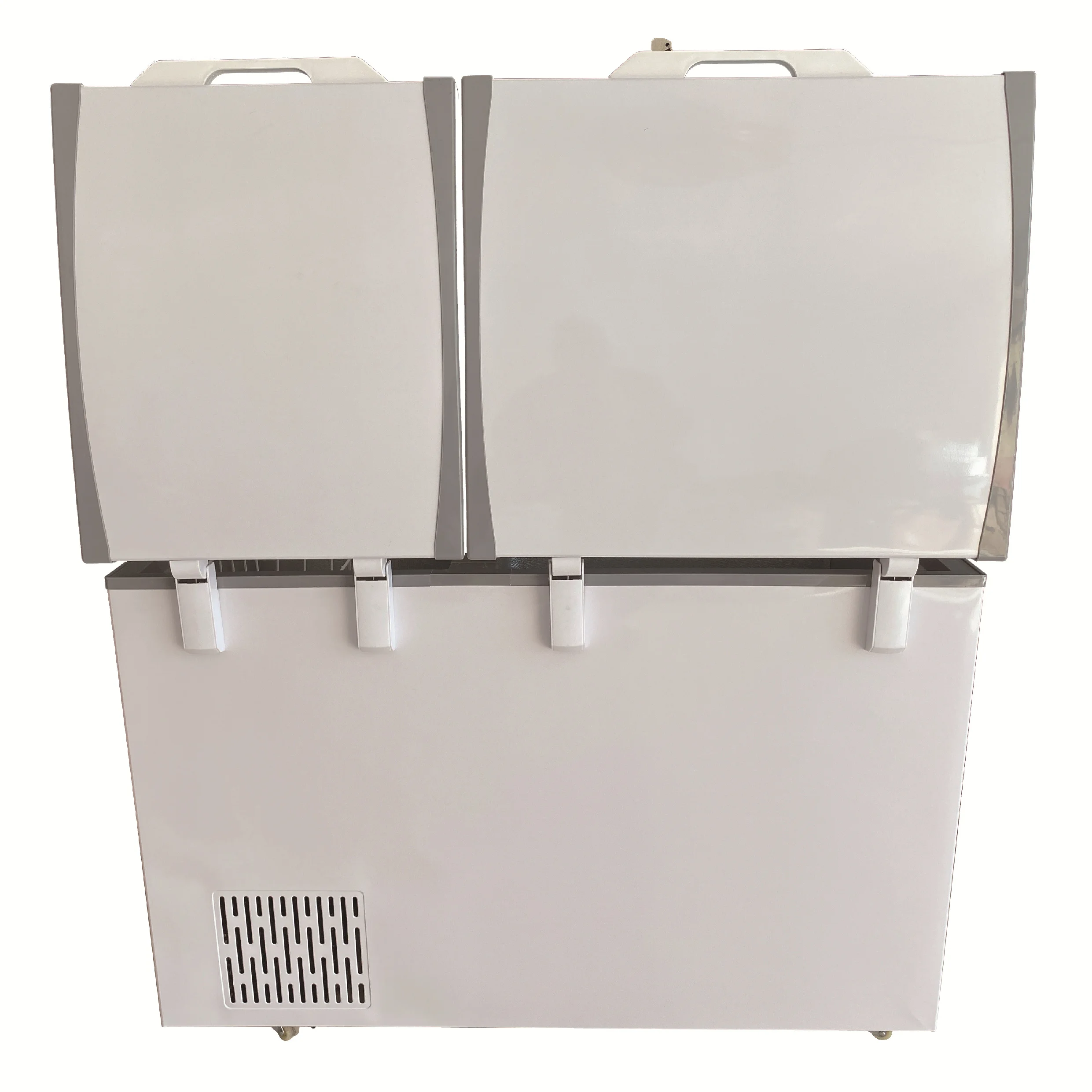 New Items Supermarkets Use Four-Sided Glass Horizontal to Order Food Copper Tube Refrigeration High Quality Compressor Freezer