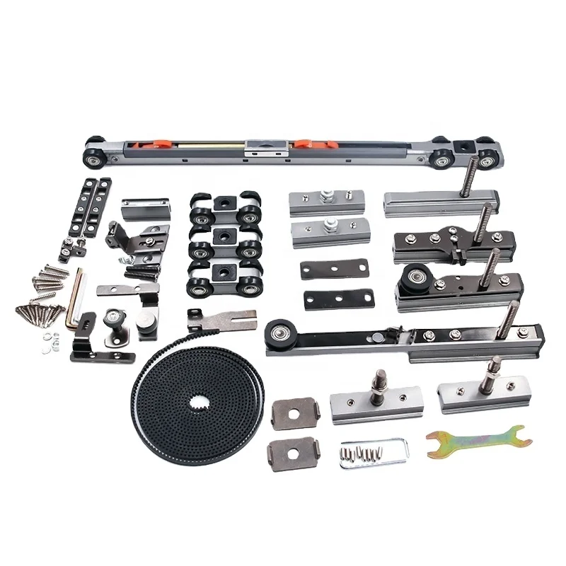 Temax M974 2+1 sliding door series soft close sliding door rollers for wooden or Aluminium frame door