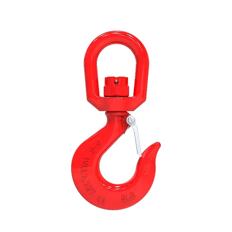 Shenli Rigging G80 swivel lifting hook/alloy steel excavator lifting hook with latch