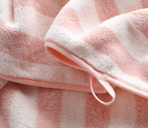 quick dry water fast absorbency wrap bulk coral fleece long bath towel large microfiber hair turban towel with elastic band