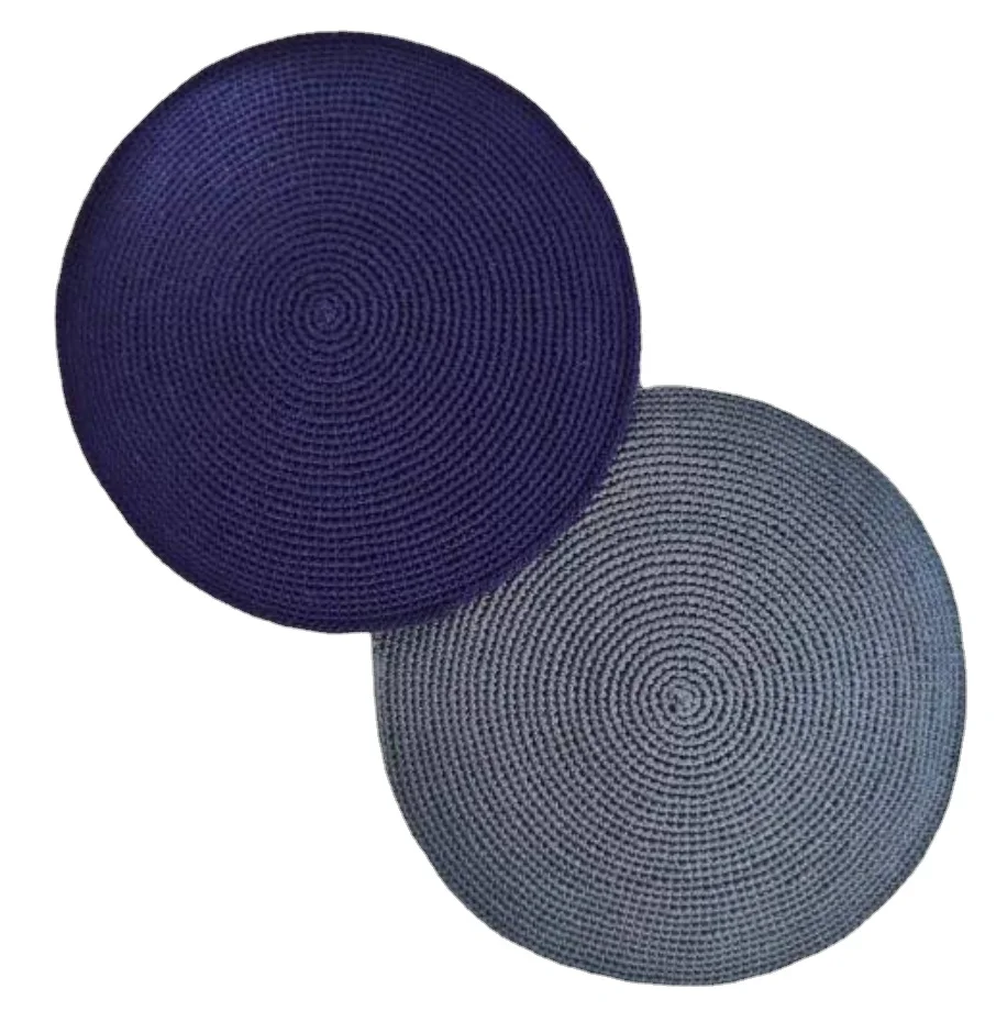 Factory Custom Thin thread Knitted Kippah, 100% Cotton DMC Hand Knitted Kippah Hat, DMC Kippah Yamaka Kippa Yarmulke Skull 011