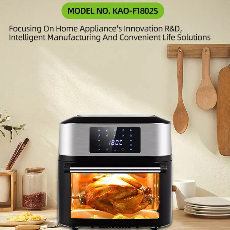 QANA Multifunction Function Combines Air Fryer Toaster Oven Combo 7-in-1 Convection Oven Countertop 18l Capacity Pizza Hot Dryer