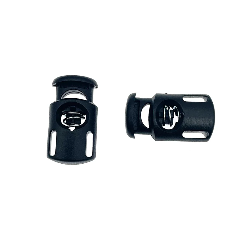 Popular Garment Drawstring Toggle Cord Spring Fasteners Plastic Cord End Lock Stopper for Lanyard