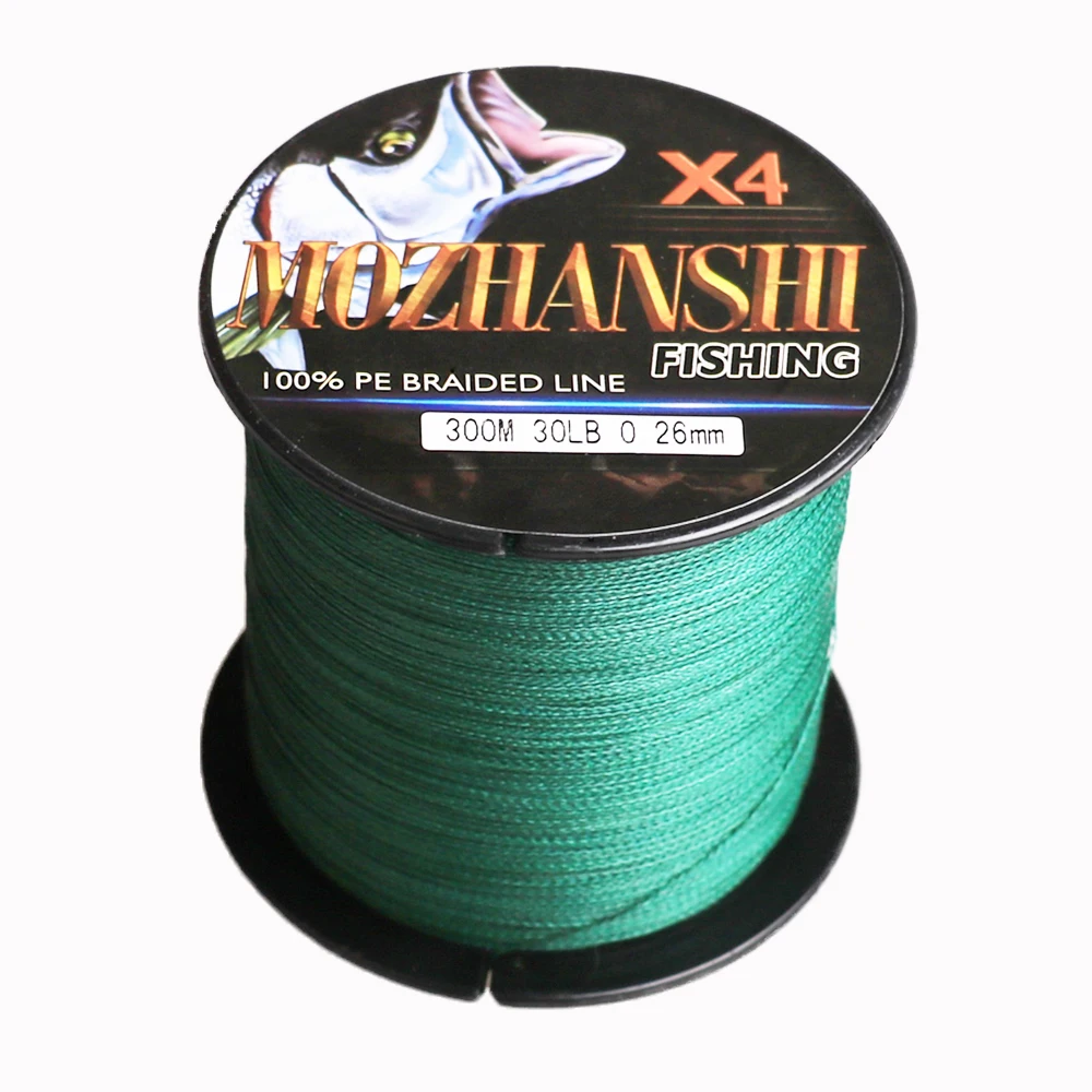  Плетеная многонитевая рыболовная леска MOZHANSHI из ПЭ 4 нити 100-2000 м 6-100%