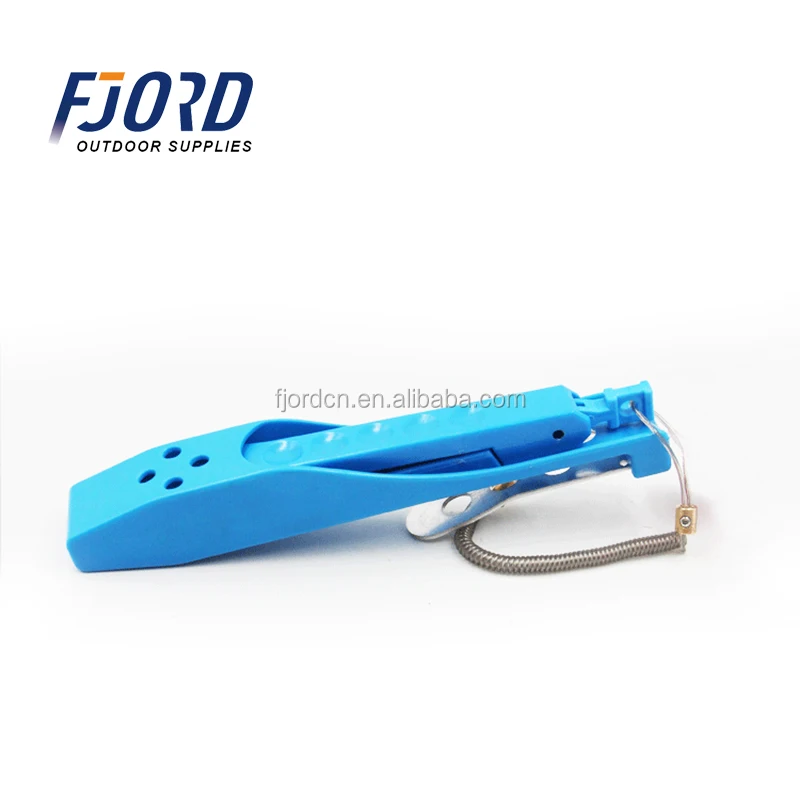 FJORD Portable Plastic Fish Grippers Fish Lip Grip Pliers with Lanyard Convenient Grabber Keeper for Streaming