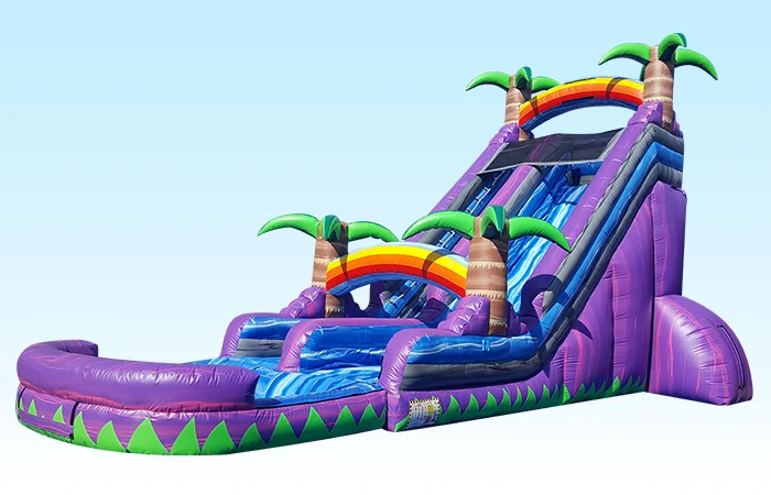 
Hot sale blue largest inflatable water slide hippo Palm water slide for kids and adults for sale 