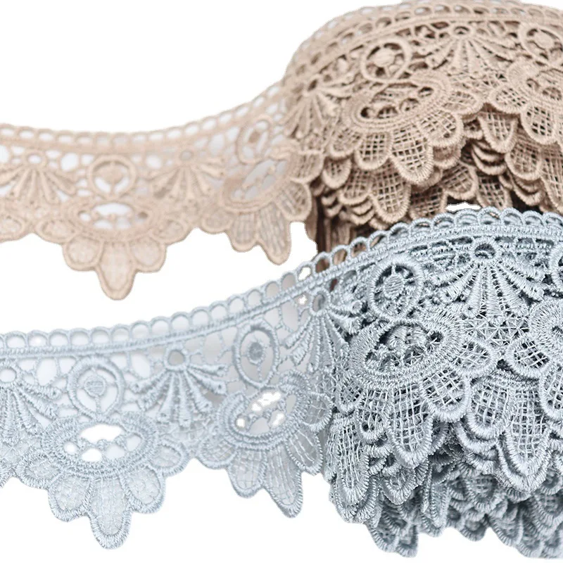 Embroidery lace 7cm wide lace curtain decoration water-soluble lace clothing dress accessories