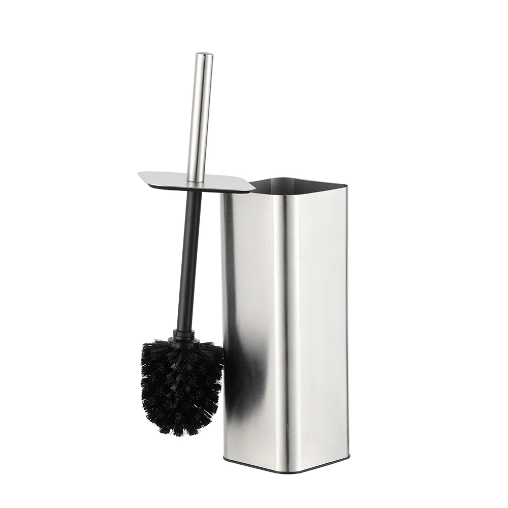 Household hotel office luxury stainless steel square toilet brushes