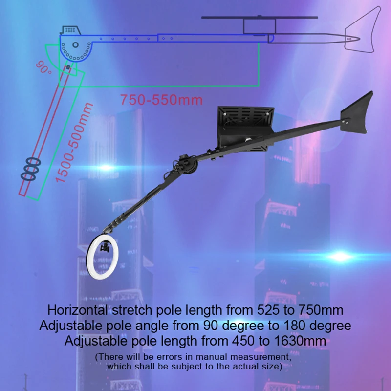 Danda 360 selfie machine spinner holding smart phone ipad screen for open air fashion show