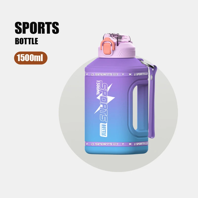 Tide cool ton ton bucket square gradient with straw outdoor sports bottle