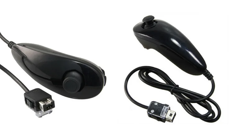 Оптовая продажа левосторонний джойстик для Nintendo Wii Nunchuk WiiU видео игровая консоль пульт