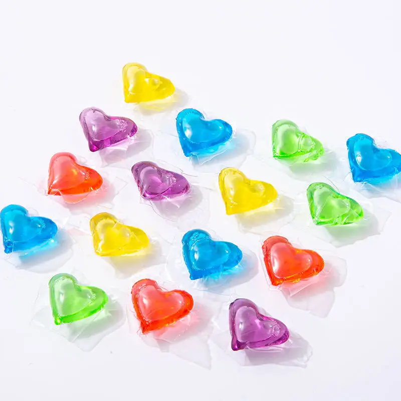 OEM Custom color concentrated formula 8g 15g 18g Laundry detergent ball pods capsules