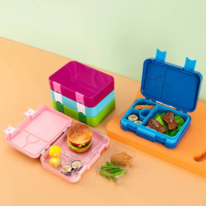 Aohea, оптовая продажа, в микроволновой печи, коробка для бенто, герметичная Детская школьная коробка для завтрака