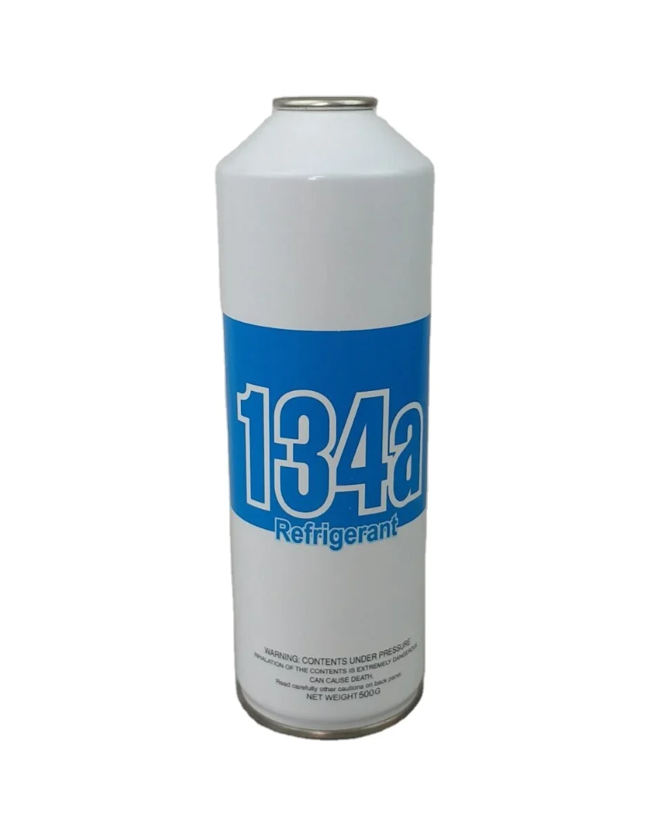 Hot Sale 500g R134a Automobile Air Conditioner Small Can 999 Purity Refrigerant Gas R134a
