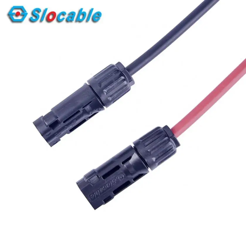 Slocable 1500V 6 мм2 3to1 Удлинительный кабель в сборе для системы солнечной