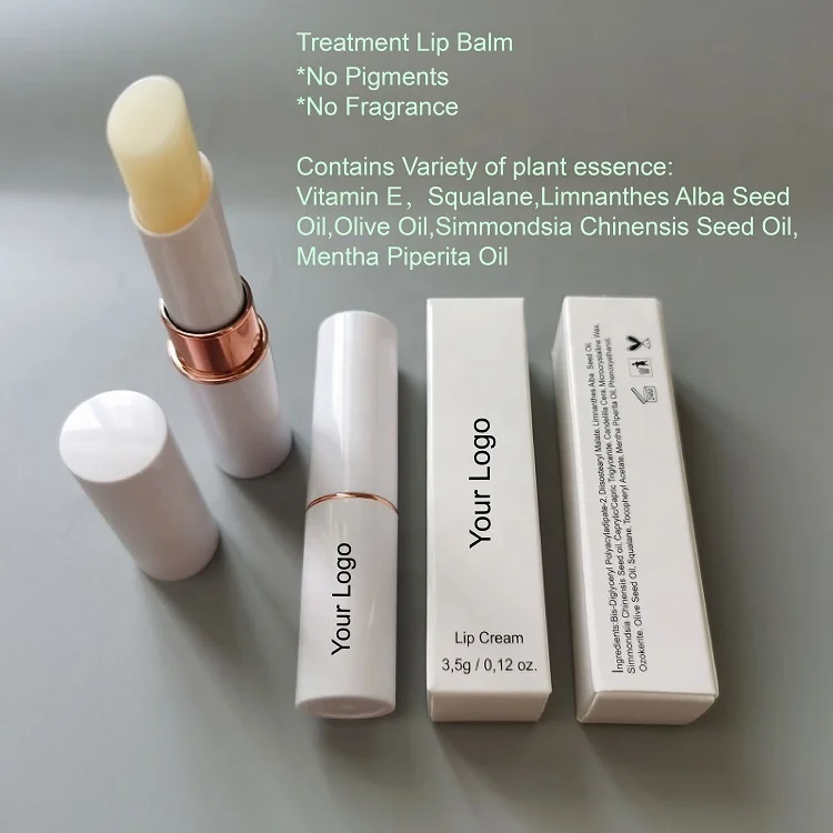  Oem Private Label Custom Logo Natural Vegan Soft Moisturizing Glossy Treatment Lip