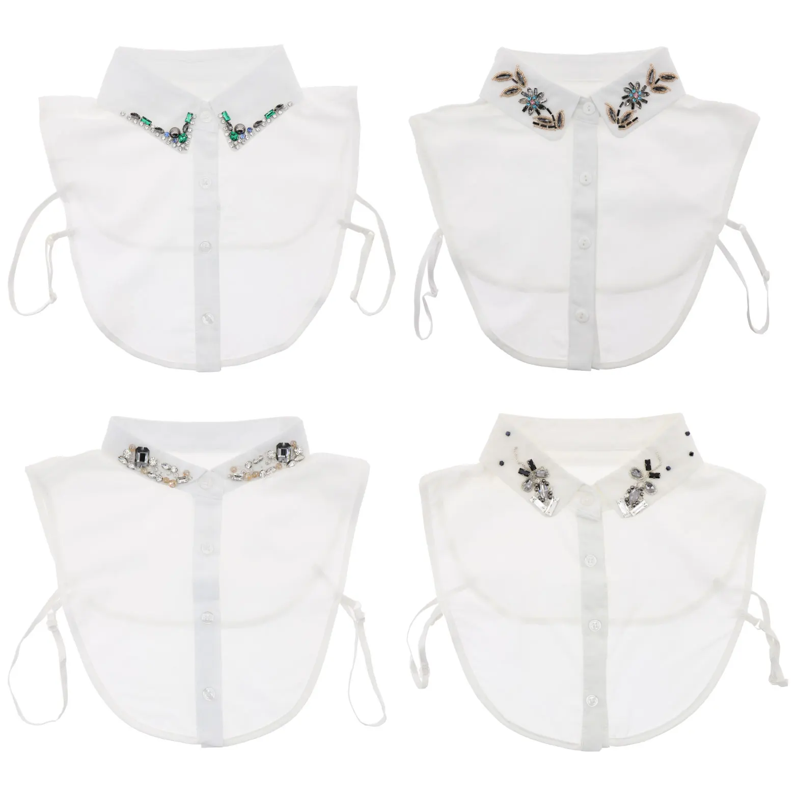 Didamao Peter Pan Collar Detachable Chinese Lady Half Shirts Collar