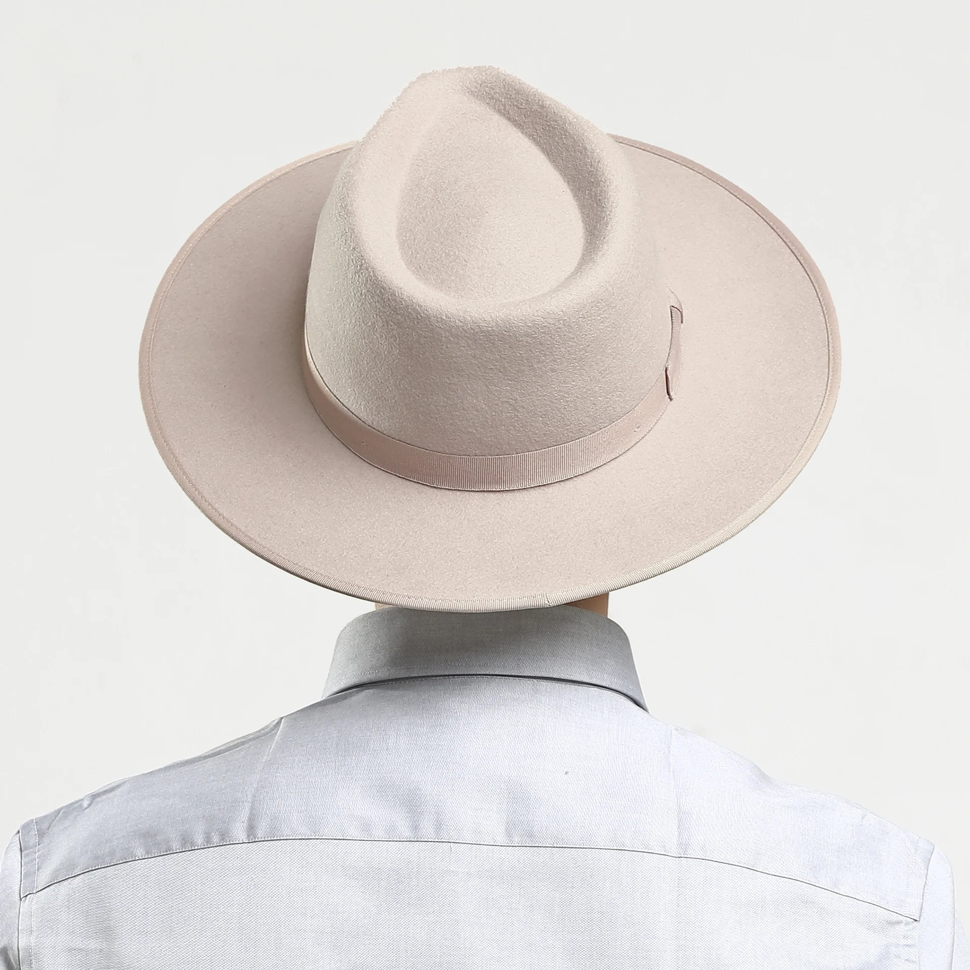 Женская винтажная фетровая шляпа ручной работы, винтажная официальная элегантная шляпа из австралийского 100% шерсти, шляпа Федора с широкими полями