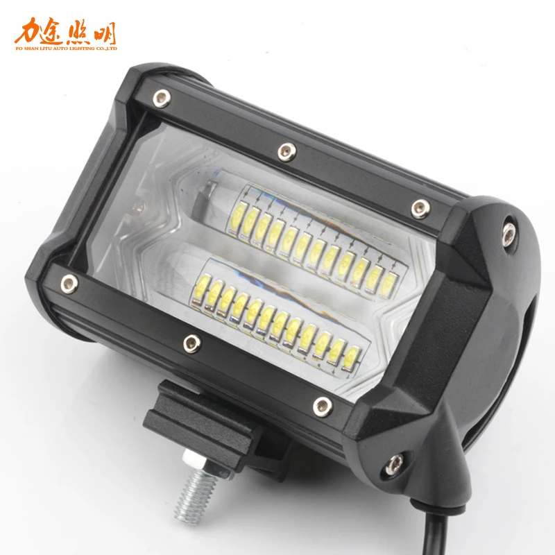 72w led work lamp white yellow led driving lights truck tractor pods bulb light bars trucks led offroad 5 inch 12v 24v