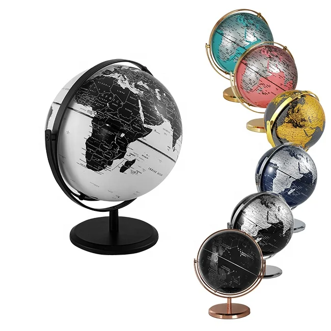 Popular High Quality Acrylic Globe Earth Durable Desktop Plastic Globe Home School Office Decoration