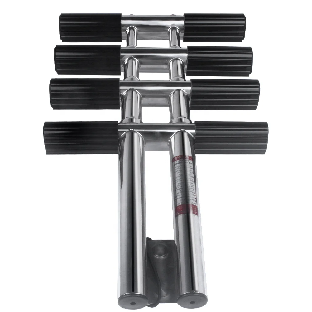  Boat Sport Dive Ladder 4 Step Vertical Telescopic Folding Swim