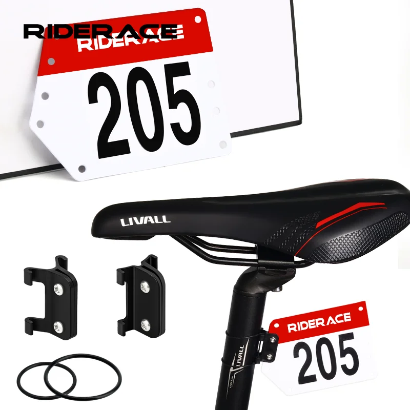 RIDERACE MTB Bike Triathlon Racing Number Plate Mount Holder For Road  Cycling Rear License Number Seatpost Racing Cards Bracket