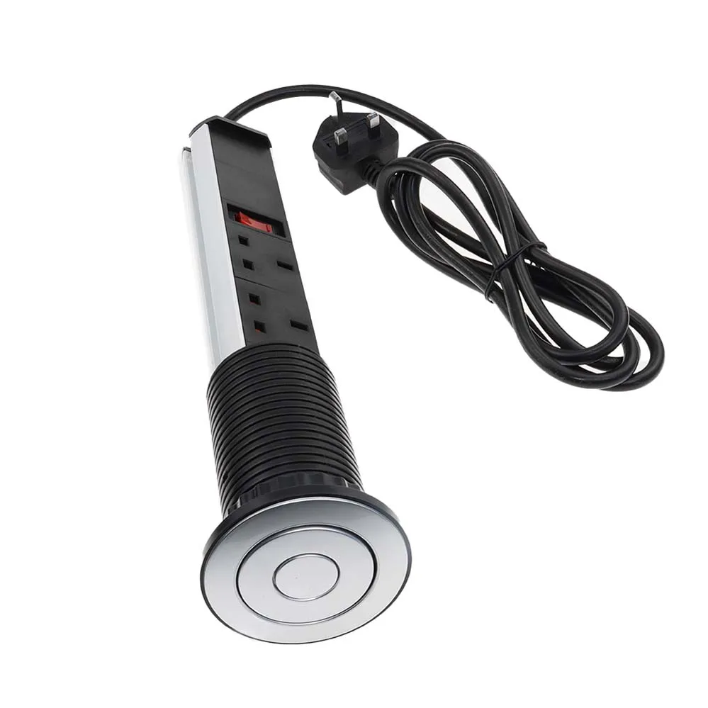 
Оптовая продажа, стандартные розетки стандарта Великобритании с 3 выходами типа G, 2 usb-порта, Выдвижной плоский дорожный адаптер, электрическая розетка с переключателем 