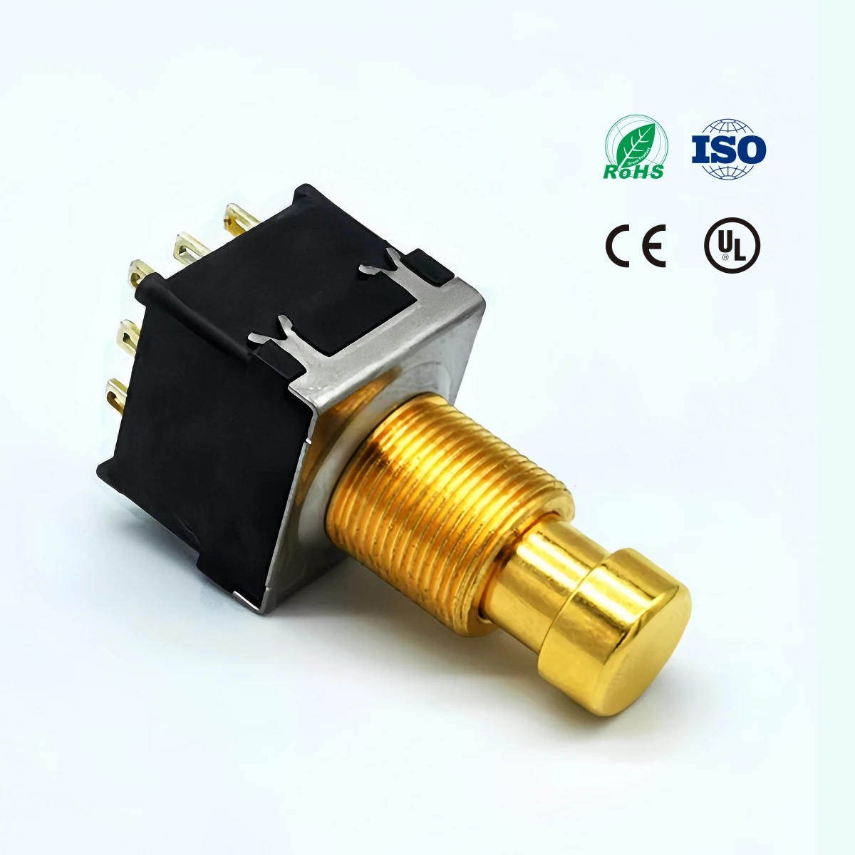 SPST Momentary Soft Touch Foot Switch Normally Open 9 PIN Stomp Box Push Button Footswitch For Guitar Effect Pedal