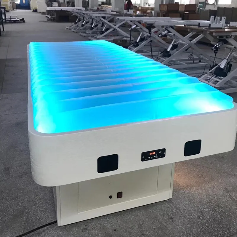 Modern Heated Water Spa Led Bed Beauty Salon Furniture  Spa Massage Table